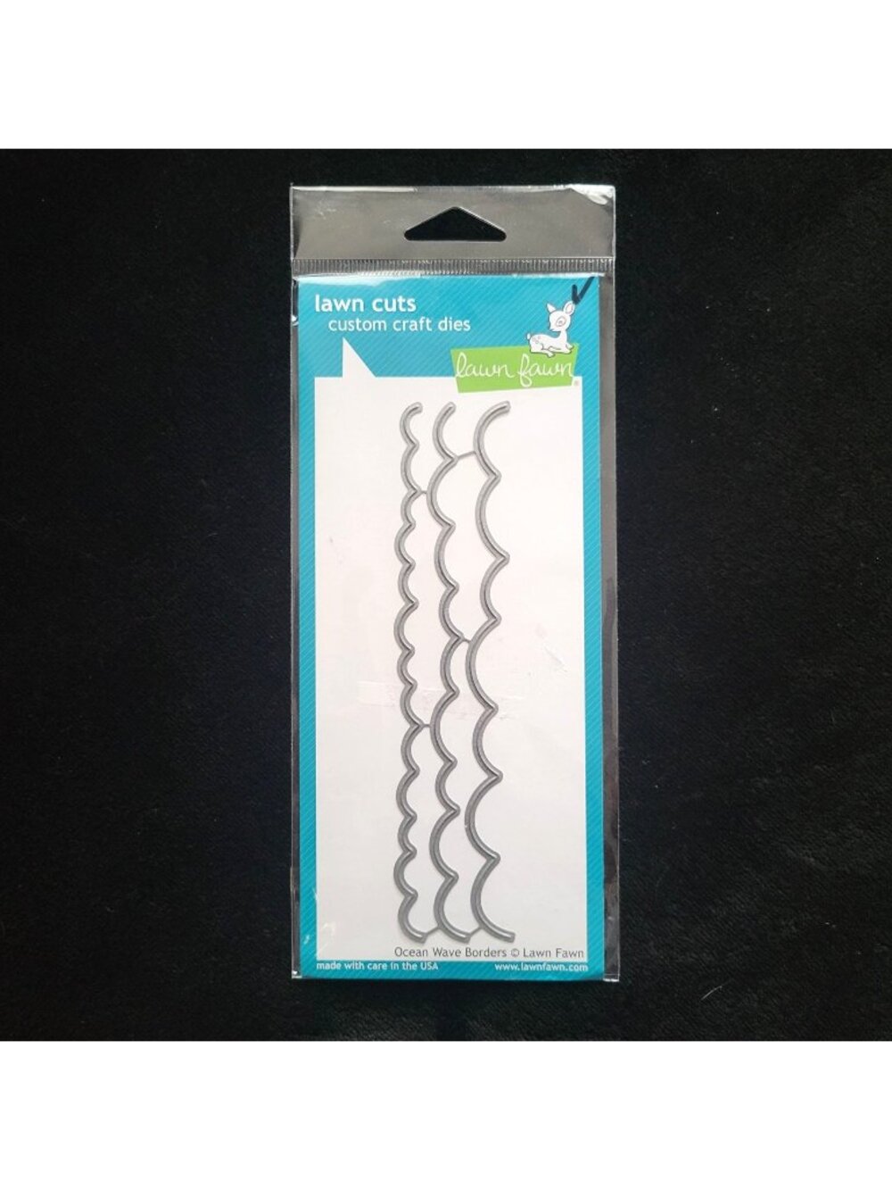 Lawn Fawn Ocean Wave Borders Custom Craft Dies Set, Cardmaking Tool